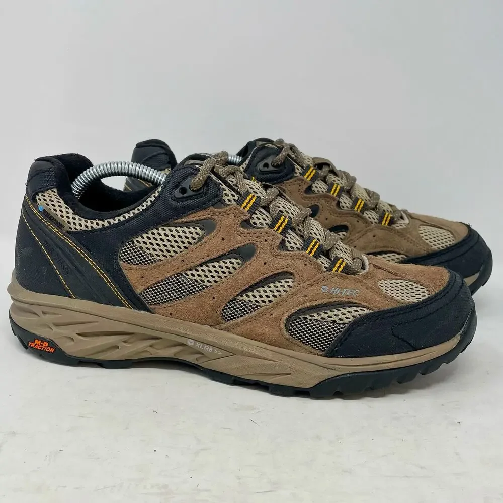 Hi-Tec V-Lite Wildfire Waterproof Trail Shoe Mens Size 8 Tan Black